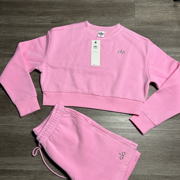 Yoga Pink Athletic Shorts - Picture 2 of 2